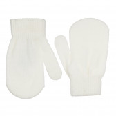 Комплект от два броя ръкавици за бебе в бяло и розово Cool club 271618 2