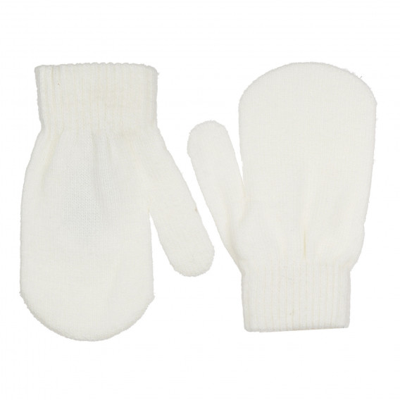 Комплект от два броя ръкавици за бебе в бяло и розово Cool club 271618 2