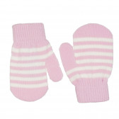 Комплект от два броя ръкавици за бебе в бяло и розово Cool club 271619 4