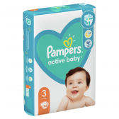 Пелени № 3, 82 бр, модел  Active Baby Pampers 272487 
