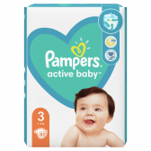 Пелени № 3, 82 бр, модел  Active Baby Pampers 272488 2