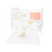 Бебешки спален комплект Rabbits in Love, 60 х 120 см, 3 части Kikkaboo 273482 
