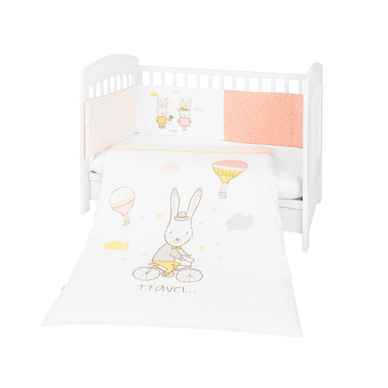 Бебешки спален комплект Rabbits in Love, 60 х 120 см, 3 части  273482