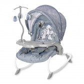 Механичен шезлонг Dream Time Silver Blue Rabbits Lorelli 274333 