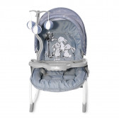 Механичен шезлонг Dream Time Silver Blue Rabbits Lorelli 274334 3