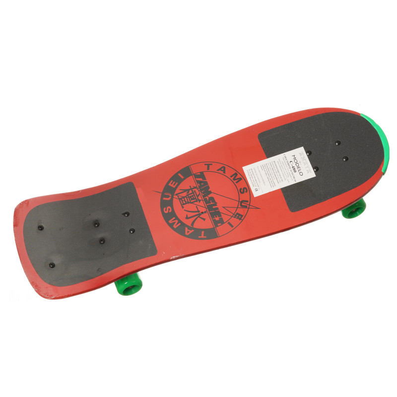 Скейтборд, c-480, червен със зелени акценти  274448