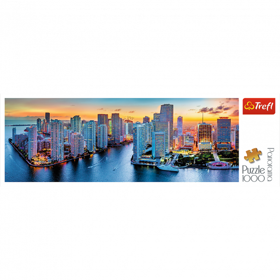 Пъзел - Панорама над Маями, 1000 елемента Trefl 274641 