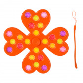 Анти-Стрес играчка Pop It, цвете, оранжев Zi 274774 