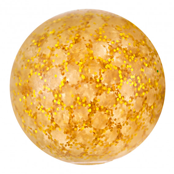 Анти-Стрес топка за стискане с брокат, жълта Zi 274831 