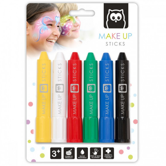 Пастели за рисуване на лице и тяло - 6 цвята Eureka kids 274926 