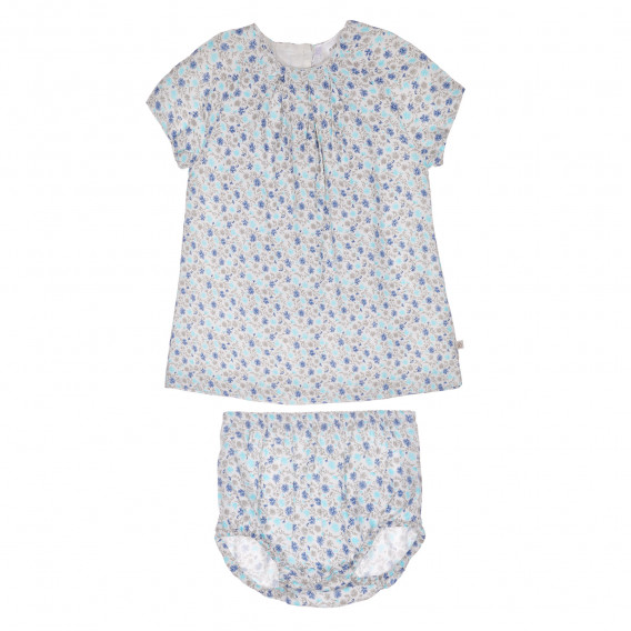Комплект от две части: рокля и гащички за бебе за момиче многоцветен Chicco 274987 