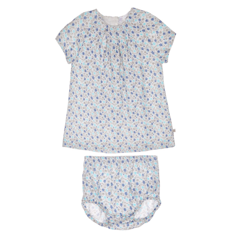 Комплект от две части: рокля и гащички за бебе за момиче многоцветен  274987