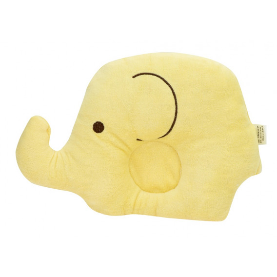 Бебешка възглавница - слонче, жълта Ikonka 275282 