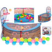 Детски басейн за игра с топки и баскетболен кош Ikonka 275334 2