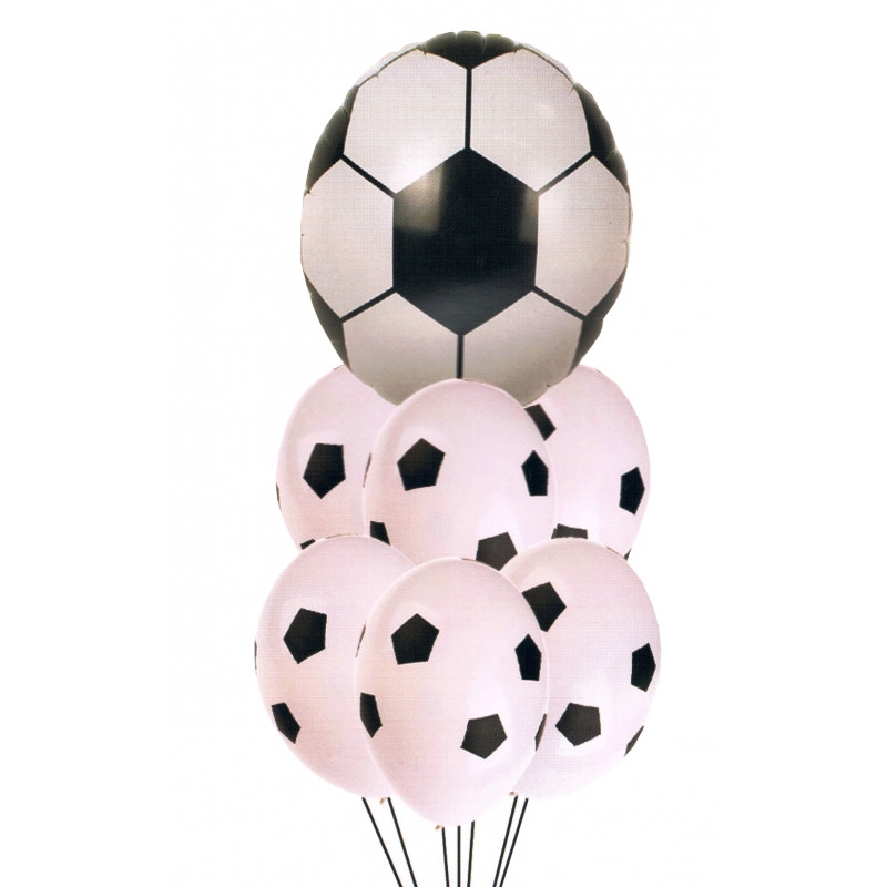 Комплект от 7 балона с футболни мотиви  275544