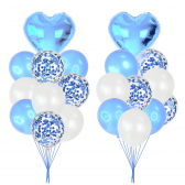 Комплект от 10 балона в светло синьо Ikonka 275564 