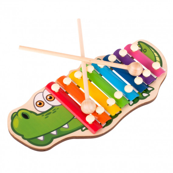 Детски ксилофон - Крокодил Ikonka 275604 