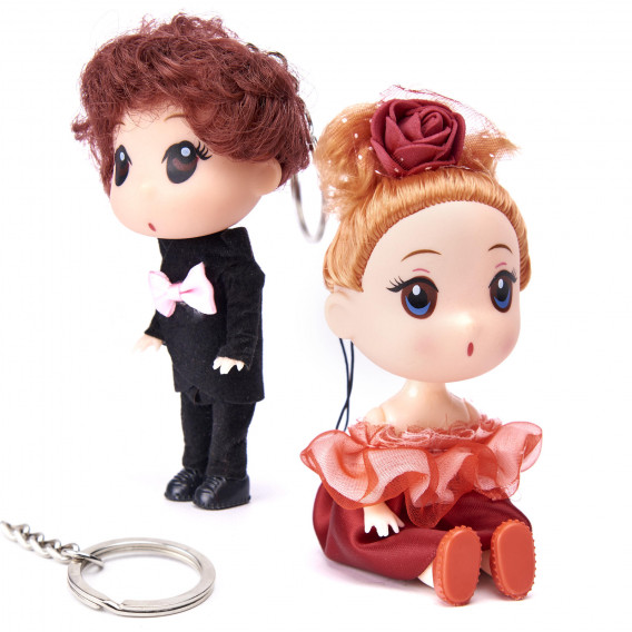 Комплект мини кукли момиче и момче, 12 см Ikonka 275618 