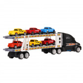 Автовоз с включени 6 броя колички, черен, 39 см Dino Toys 275808 6