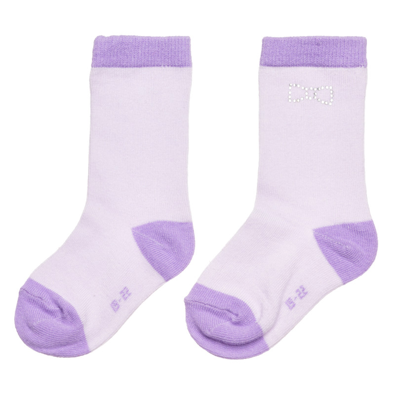 Чорапи за бебе за момиче лилави  275858
