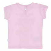 Тениска розова за момиче Benetton 276275 4