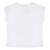 Памучна блуза за бебе за момиче бяла Chicco 276290 4
