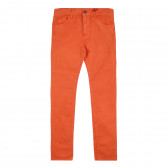 Дънков панталон за момиче оранжев Tape a l'oeil 276322 