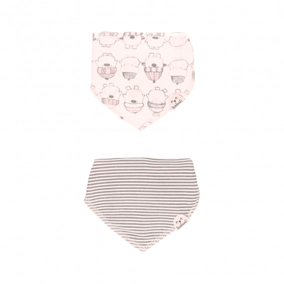Комплект от два броя памучни лигавници, розови Boboli 276653 