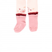 Чорапогащник за бебе с флорален принт, розов Boboli 276708 2