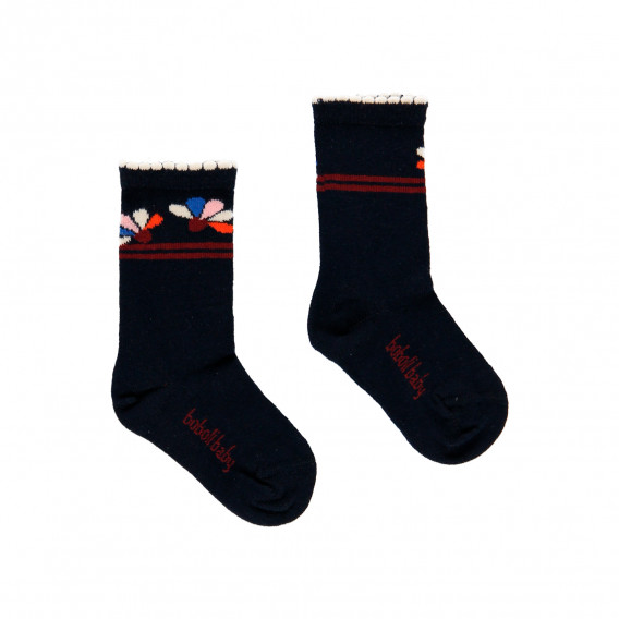 Комплект от три чифта чорапи с флорални мотиви Boboli 276873 2