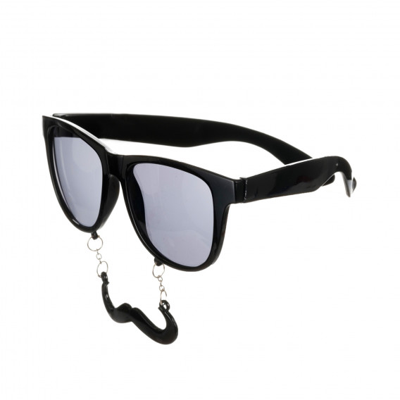 Слънчеви очила с мустаци, черни Cool club 277023 