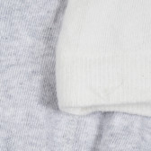Комплетк от два чорапогащника с фигурална плетка за бебе, сиво и бяло Cool club 277166 4