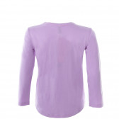 Блуза за момиче с блестящи букви, лилава Benetton 27754 2