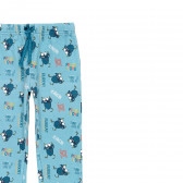 Памучна пижама от две части, синя Boboli 277960 8