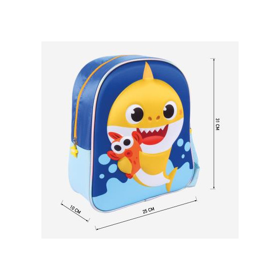 Раница с 3D принт Baby Shark , синя BABY SHARK 278136 3