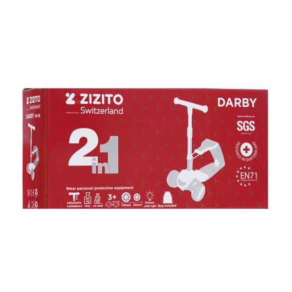 Тротинетка DARBY 2 в 1 - Розов ZIZITO 278422 20