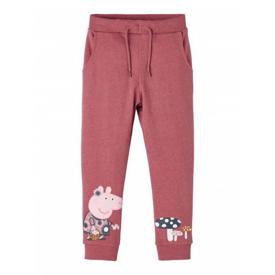 Спортен панталон Peppa Pig, розов Name it 278583 