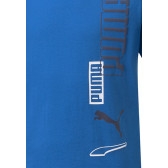 Памучна тениска с логото на бранда, синя Puma 278627 3