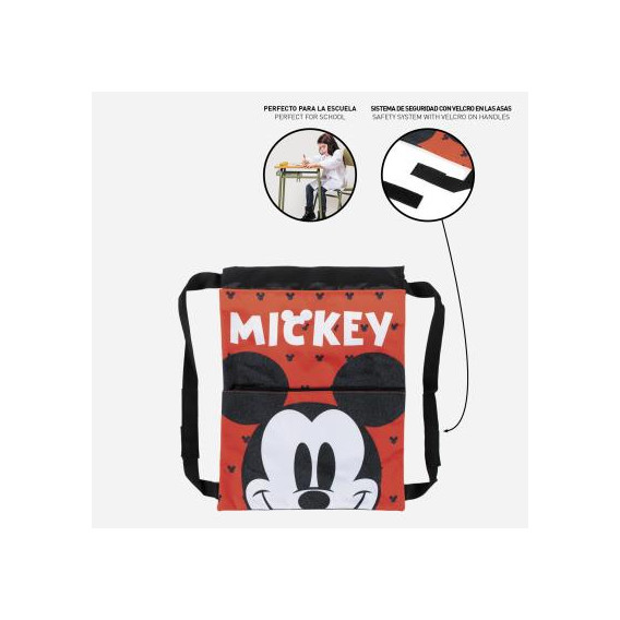 Раница тип мешка с Mickey Mouse за момче, червена Mickey Mouse 278703 5