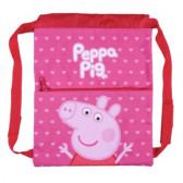 Раница тип мешка с Peppa Pig за момиче, розова Peppa pig 278708 