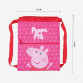 Раница тип мешка с Peppa Pig за момиче, розова Peppa pig 278710 3