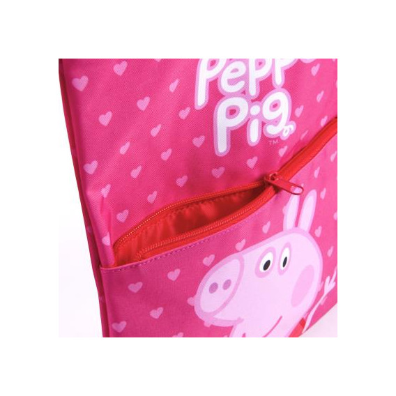 Раница тип мешка с Peppa Pig за момиче, розова Peppa pig 278711 4