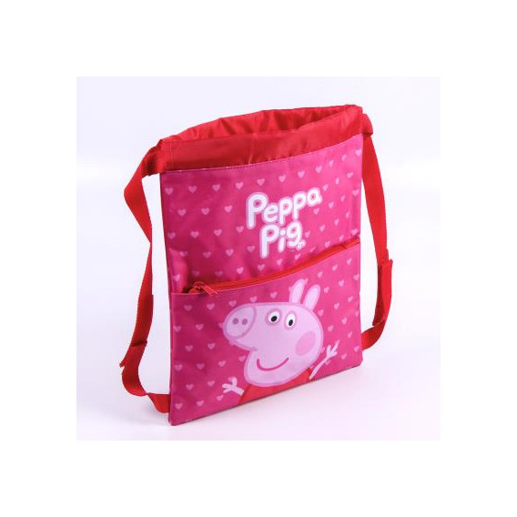 Раница тип мешка с Peppa Pig за момиче, розова Peppa pig 278714 7
