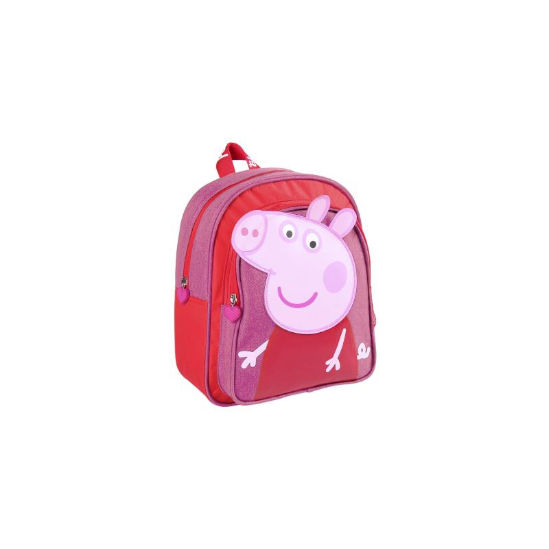 Раница с апликация Peppa Pig за момиче, розова  278727