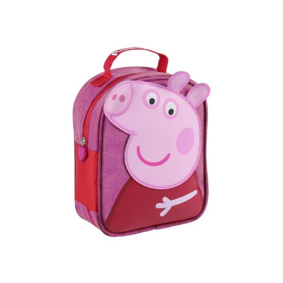 Чанта за обяд с апликация Peppa Pig за момиче, розова Peppa pig 278739 