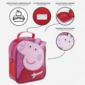 Чанта за обяд с апликация Peppa Pig за момиче, розова Peppa pig 278743 5