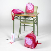 Чанта за обяд с апликация Peppa Pig за момиче, розова Peppa pig 278744 6