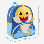 Раница с апликация Baby Shark за момче, синя BABY SHARK 278751 3