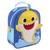 Чанта за обяд с апликация Baby Shark за момиче, синя BABY SHARK 278762 