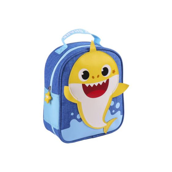 Чанта за обяд с апликация Baby Shark за момиче, синя BABY SHARK 278762 